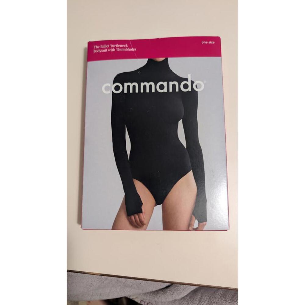 The Ballet Turtleneck Bodysuit with Thumbholes - Black, One Size - Picture 4 of 4